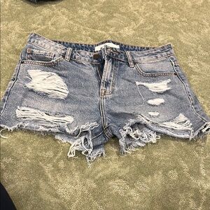 Distressed Denim Women's Shorts